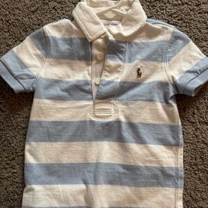 Baby boy polo romper